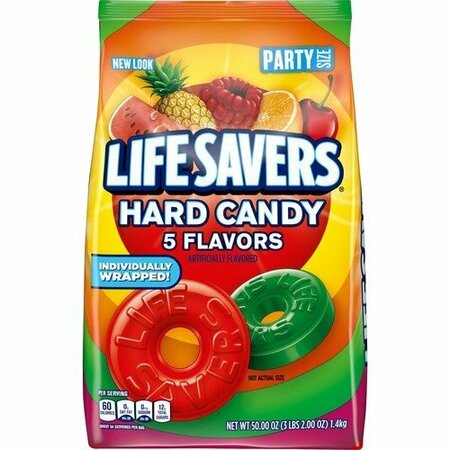 MARS Hard Candies, 5 Flavors, Life Savers, 50 oz, AST MRS28098